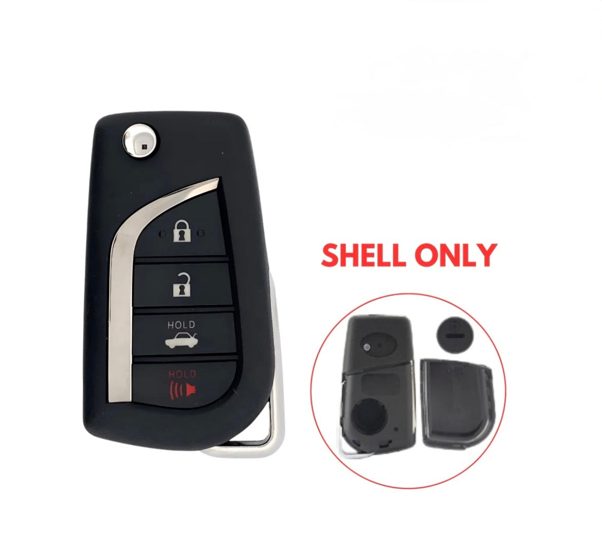 2018-2024 Toyota Camry / Corolla / Remote Flip Key SHELL ONLY / HYQ12BFB / AFTERMARKET 2018-2024 Toyota Camry / Corolla / Remote Flip Key SHELL ONLY / HYQ12BFB / AFTERMARKET